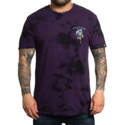 Men's T-shirt SULLEN - PREMIUM - ART WIZARDS - BLACK / PURPLE -Fashionable street clothing art wizards 6