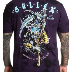 Men's T-shirt SULLEN - PREMIUM - ART WIZARDS - BLACK / PURPLE -Fashionable street clothing art wizards 7