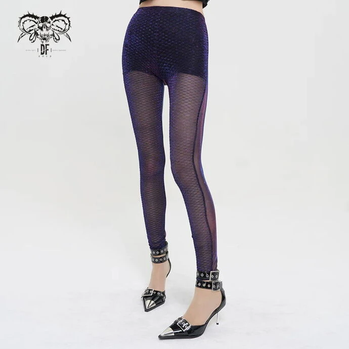 Women's Trousers (leggings) DEVIL FASHION - Transparent Gothic 4 Women's Trousers (leggings) DEVIL FASHION - Transparent Gothic - Image 2