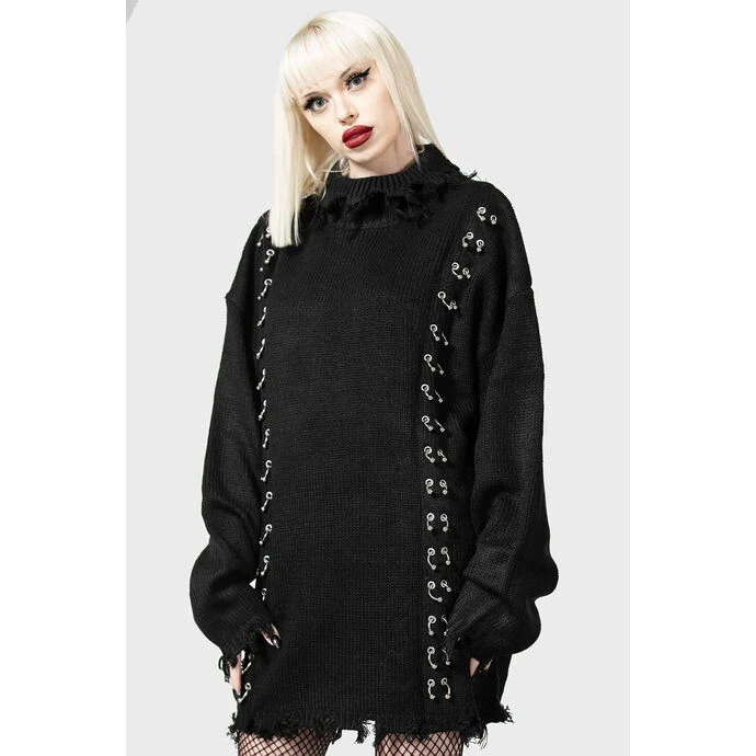 Unisex Sweater KILLSTAR - Daith Knit - Black 7 Unisex Sweater KILLSTAR - Daith Knit - Black - Image 5