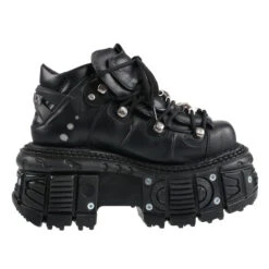 Shoes NEW ROCK - NEGRO TORNILLOS -Fashionable street clothing bh011