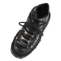 Shoes NEW ROCK - NEGRO TORNILLOS -Fashionable street clothing bh013