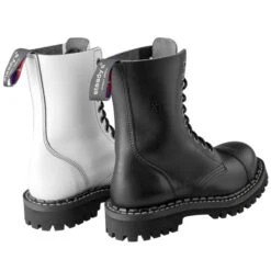 Boots STEADY´S - 10 Eyelets - Black And White -Fashionable street clothing black white ste 10 200776 8