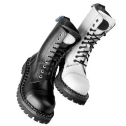 Boots STEADY´S - 10 Eyelets - Black And White -Fashionable street clothing black white ste 10 200776 9