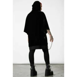 Women's Sweatshirt KILLSTAR - Bleak - Black 10 Women's Sweatshirt KILLSTAR - Bleak - Black -Fashionable street clothing bleak hooded cape f002