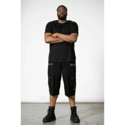 Men's Shorts 3/4 KILLSTAR - Bust Out Cargo - Black -Fashionable street clothing bust out cargo shorts m c005