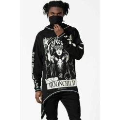 Unisex Sweatshirt KILLSTAR - Companion - Black 9 Unisex Sweatshirt KILLSTAR - Companion - Black -Fashionable street clothing companion oversized hoodie b001