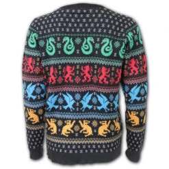 Women's Jumper SPIRAL - ALL BADGES - Harry Potter -Fashionable street clothing d1u0ljr3