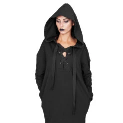 Hoodie Women's - BLACK - AMENOMEN 11 Hoodie Women's - BLACK - AMENOMEN -Fashionable street clothing desire 039 5