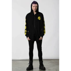 Sweatshirt Unisex KILLSTAR - Devils Cocktail - Black -Fashionable street clothing devils cocktail zip hoodie w a x1604