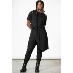 Trousers Unisex (sweatpants) KILLSTAR - Divine Call Layered Joggers - Black -Fashionable street clothing divine call layered joggers w b002