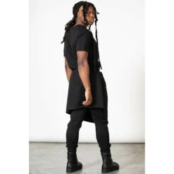 Trousers Unisex (sweatpants) KILLSTAR - Divine Call Layered Joggers - Black -Fashionable street clothing divine call layered joggers w b003