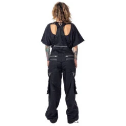 Men's Trousers HEARTLESS - DORCAS DUNGAREES - BLACK -Fashionable street clothing dorcas dungarees unisex bjlack 4