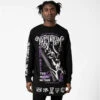 Men's Sweatshirt KILLSTAR - Dream Longline - Black 1 Men's Sweatshirt KILLSTAR - Dream Longline - Black -Fashionable street clothing dream longline 00