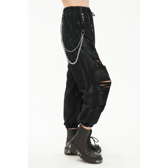 Women's Trousers DEVIL FASHION - Trouble In Paradise - Distressed Punk Cargo 4 Women's Trousers DEVIL FASHION - Trouble In Paradise - Distressed Punk Cargo - Image 2