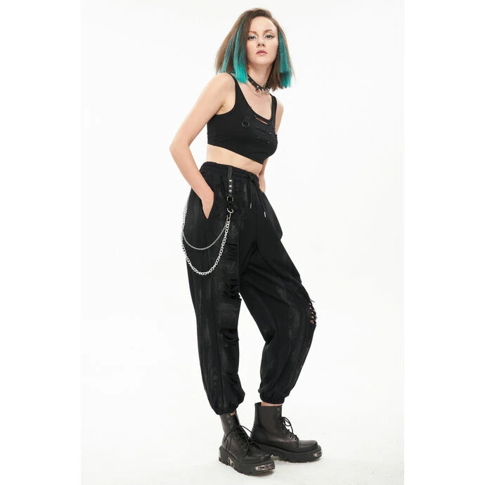 Women's Trousers DEVIL FASHION - Trouble In Paradise - Distressed Punk Cargo 6 Women's Trousers DEVIL FASHION - Trouble In Paradise - Distressed Punk Cargo - Image 4