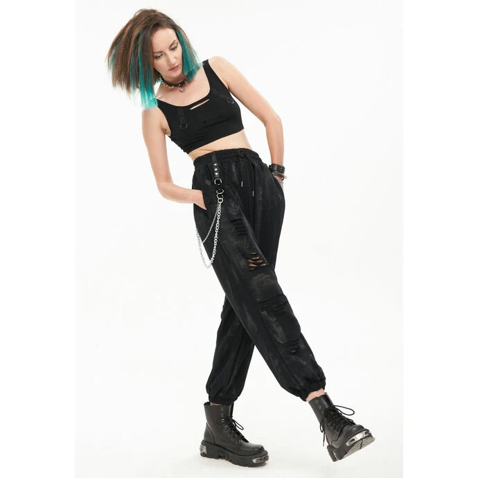 Women's Trousers DEVIL FASHION - Trouble In Paradise - Distressed Punk Cargo 7 Women's Trousers DEVIL FASHION - Trouble In Paradise - Distressed Punk Cargo - Image 5