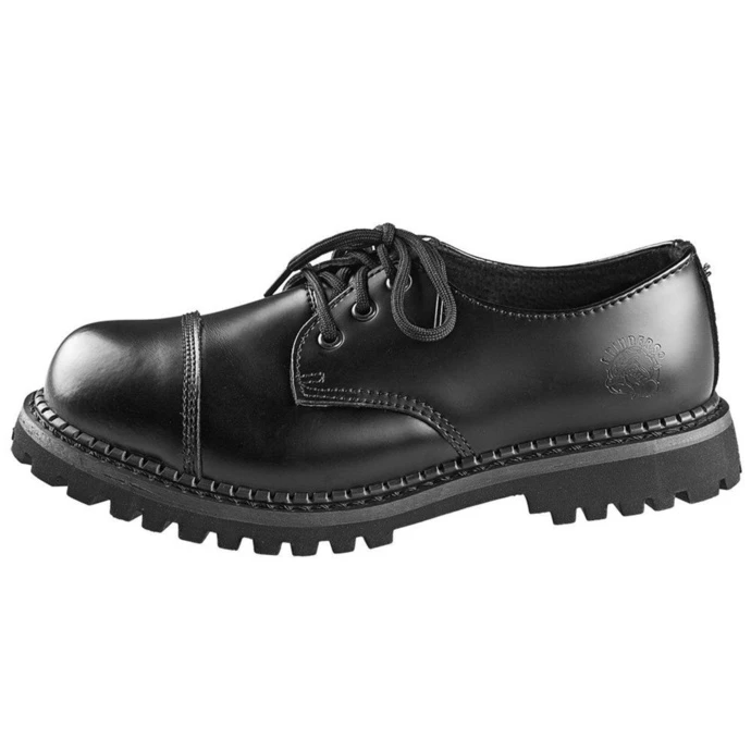 Boots GRINDERS - 3 Eyelet - Regent 2 - Black 4 Boots GRINDERS - 3 Eyelet - Regent 2 - Black - Image 2