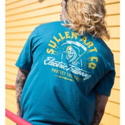 Men's T-shirt SULLEN - ELECTRO INDIGO -Fashionable street clothing electro indigo 7byn