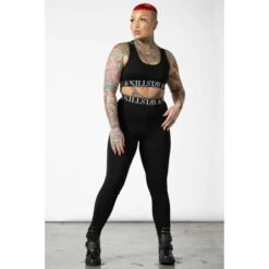 Women's Trousers (leggings) KILLSTAR - Prime Time - Black -Fashionable street clothing emr6jhlx