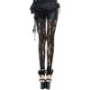 Women's Trousers (leggings) DEVIL FASHION - Ghost Dance Gothic Mesh -Fashionable street clothing ept00149gutlq
