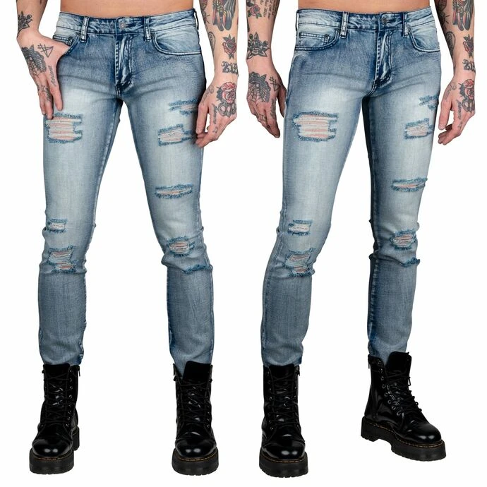 Men's Trousers (jeans) WORNSTAR - Rampager Shredded - Classic Blue 3 Men's Trousers (jeans) WORNSTAR - Rampager Shredded - Classic Blue