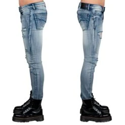 Men's Trousers (jeans) WORNSTAR - Rampager Shredded - Classic Blue 10 Men's Trousers (jeans) WORNSTAR - Rampager Shredded - Classic Blue -Fashionable street clothing essentials collection rampager shredded pants classic blue 00000000003649
