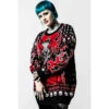 Unisex Sweater KILLSTAR - Festive Af Knit - Black -Fashionable street clothing festive af knit sweater c000