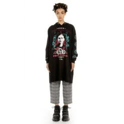 Hoodie Women's - Frida Longline - DISTURBIA