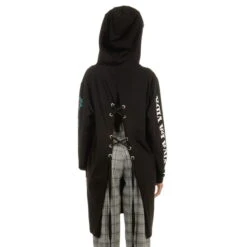 Hoodie Women's - Frida Longline - DISTURBIA 11 Hoodie Women's - Frida Longline - DISTURBIA -Fashionable street clothing fkdm05 9365