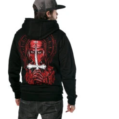 Hoodie Men's - CAPUCHE CRUCIFIX - HYRAW -Fashionable street clothing fw19 m25 5