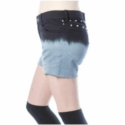 Women's Shorts VIXXSIN - GAIA - BLACK/GREY -Fashionable street clothing gaia shorts black grey vixxsin 3