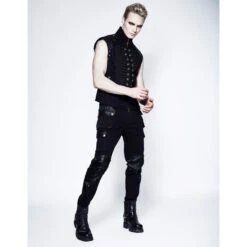 Pants Men's PUNK RAVE - Militarist 13 Pants Men's PUNK RAVE - Militarist -Fashionable street clothing gghghf0308
