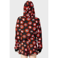 Women's Hoodie KILLSTAR - Gloom Daze - Black -Fashionable street clothing gloom daze crop hoodie 11jz