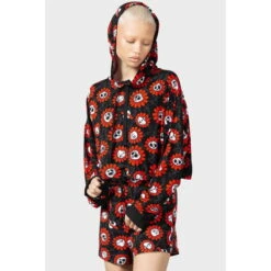 Women's Hoodie KILLSTAR - Gloom Daze - Black -Fashionable street clothing gloom daze crop hoodie 13jz