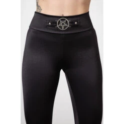 Women's Trousers (leggings) KILLSTAR - Hardcore - Black 10 Women's Trousers (leggings) KILLSTAR - Hardcore - Black -Fashionable street clothing hardcore leggings w b003
