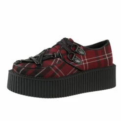 Women's Shoes KILLSTAR - Hexellent Creepers - Blood Tartan 11 Women's Shoes KILLSTAR - Hexellent Creepers - Blood Tartan -Fashionable street clothing hexellent creepers blood tartan003