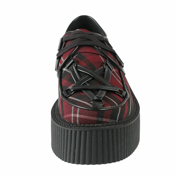 Women's Shoes KILLSTAR - Hexellent Creepers - Blood Tartan 7 Women's Shoes KILLSTAR - Hexellent Creepers - Blood Tartan - Image 5