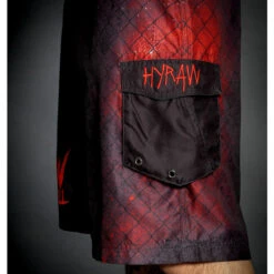 Men's Swimwear (shorts) HYRAW - BURN IN HELL -Fashionable street clothing hyraw boardshort homme burn in hell 3