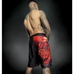 Men's Swimwear (shorts) HYRAW - BURN IN HELL -Fashionable street clothing hyraw boardshort homme burn in hell 5