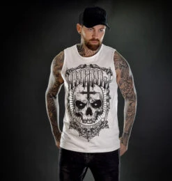 Men's Tank Top HYRAW - DISHONOR - White