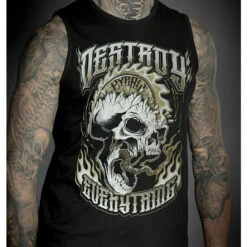 Men's Top HYRAW - DESTROY 8 Men's Top HYRAW - DESTROY -Fashionable street clothing hyraw debardeur noir homme destroy 2