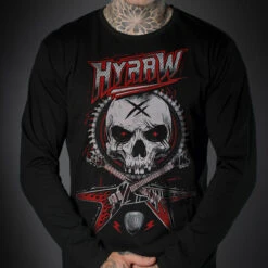 Men's Long-sleeved T-shirt HYRAW -Fashionable street clothing hyraw t shirt ls heavy 1