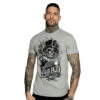 Men's T-shirt HYRAW - Graphic - DEATH AWAITS GRIS -Fashionable street clothing hyraw tee shirt gris homme death awaits 2