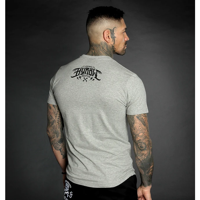 Men's T-shirt HYRAW - Graphic - DEATH AWAITS GRIS 5 Men's T-shirt HYRAW - Graphic - DEATH AWAITS GRIS - Image 3