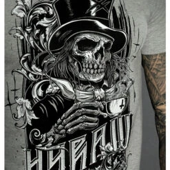 Men's T-shirt HYRAW - Graphic - DEATH AWAITS GRIS 11 Men's T-shirt HYRAW - Graphic - DEATH AWAITS GRIS -Fashionable street clothing hyraw tee shirt gris homme death awaits 4