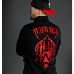 Men's Sweatshirt HYRAW - ACE OF SPADES -Fashionable street clothing hyraw veste col mao homme ace of spades 5