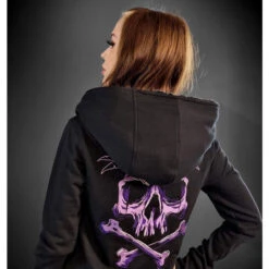 Women's Hoodie HYRAW - BACK 2 PINK -Fashionable street clothing hyraw veste zippee femme zip back 2 pink 5