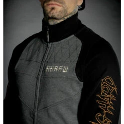 Men's Hoodie HYRAW - KNUCKLEDUSTER -Fashionable street clothing hyraw veste zippee homme knuckleduster 5