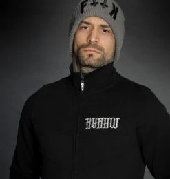 Men's Hoodie HYRAW - ADDICT - GREY 11 Men's Hoodie HYRAW - ADDICT - GREY -Fashionable street clothing hyraw zipper jacket homme addict grey 4